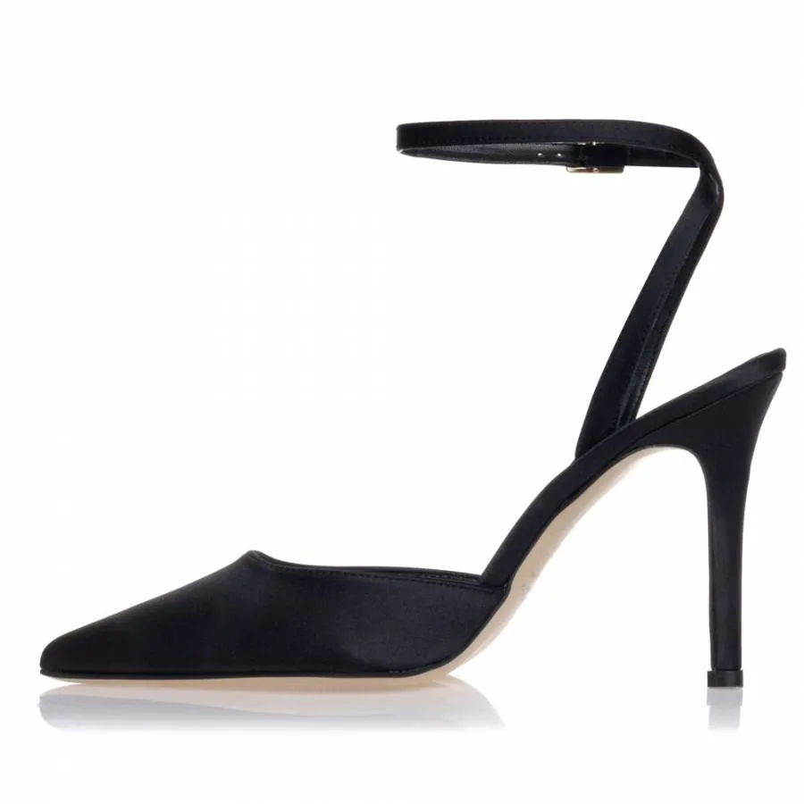 SANTE - Γυναικεία γόβα με άνετη φόρμα 25-221-01 μαύρο