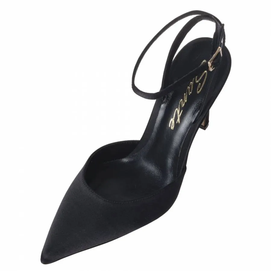 SANTE - Γυναικεία γόβα με άνετη φόρμα 25-221-01 μαύρο