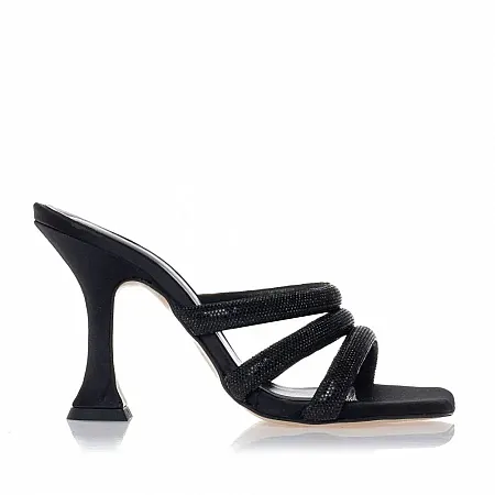 SANTE - Γυναικεία mule πέδιλο άνετη φόρμα 25-272-01 μαύρο