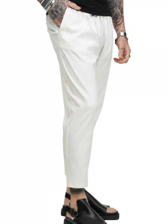 STEFAN - Ανδρικό παντελόνι Untouchable Pants 3804 White