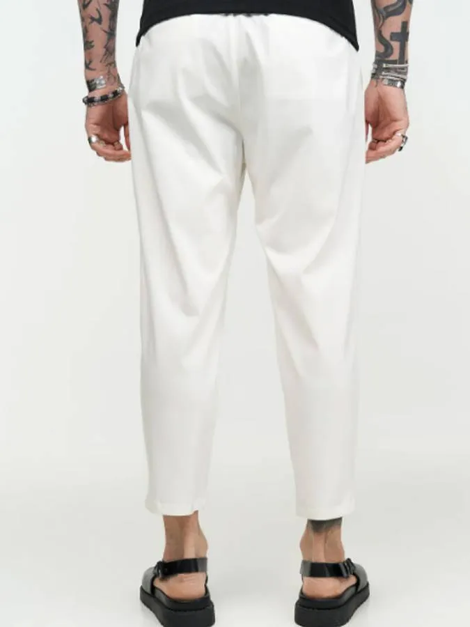 STEFAN - Ανδρικό παντελόνι Untouchable Pants 3804 White