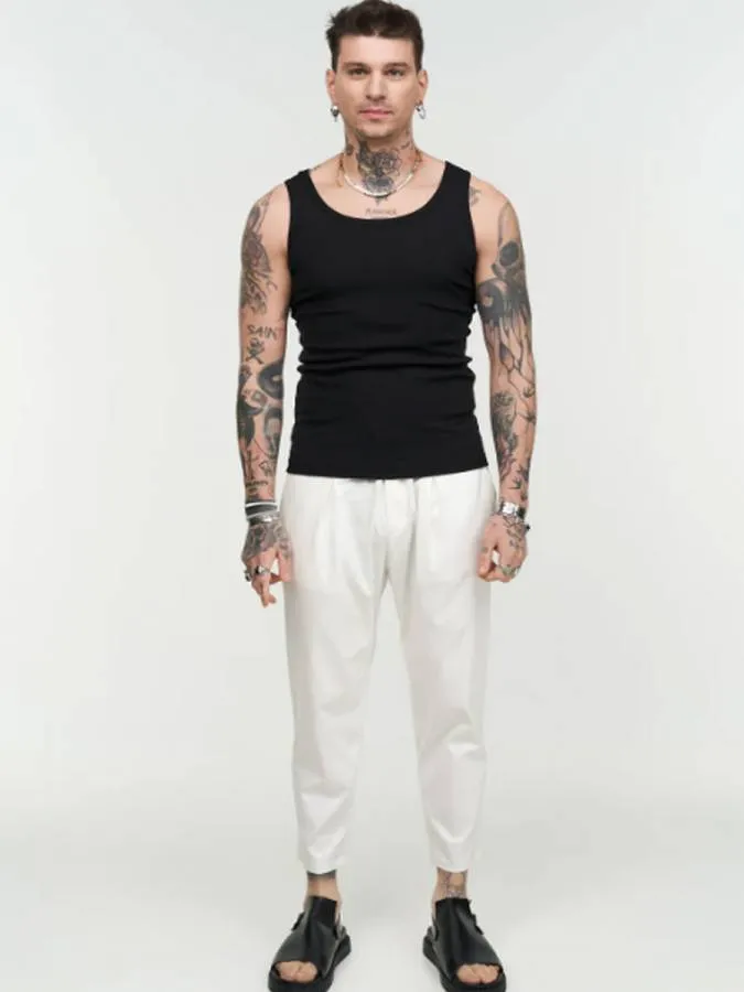 STEFAN - Ανδρικό παντελόνι Untouchable Pants 3804 White
