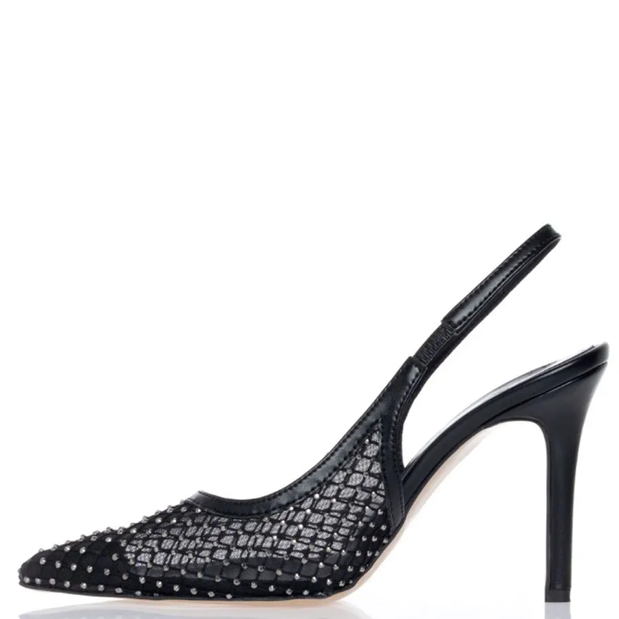 Sante - Γυναικεία γόβα με άνετη φόρμα 25-217-01 Μαύρο