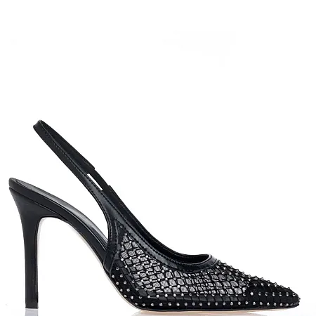 Sante - Γυναικεία γόβα με άνετη φόρμα 25-217-01 Μαύρο