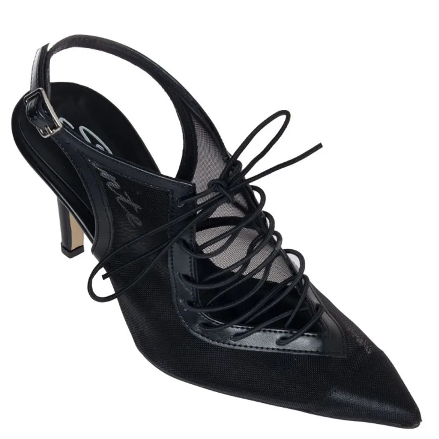 SANTE - Γυναικείες γόβες με άνετη φόρμα 25-215-01 Μαύρο