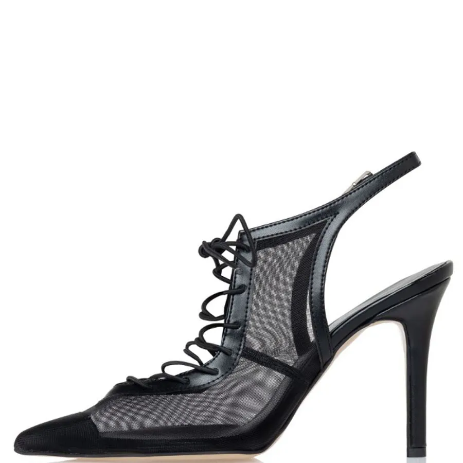 SANTE - Γυναικείες γόβες με άνετη φόρμα 25-215-01 Μαύρο