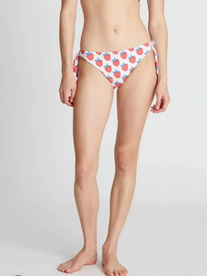 COMPANIA FANTASTICA - Γυναικείο bikini bottoms Strawberry Beach print bow bikini bottom 52C/13924/2S0 Multi