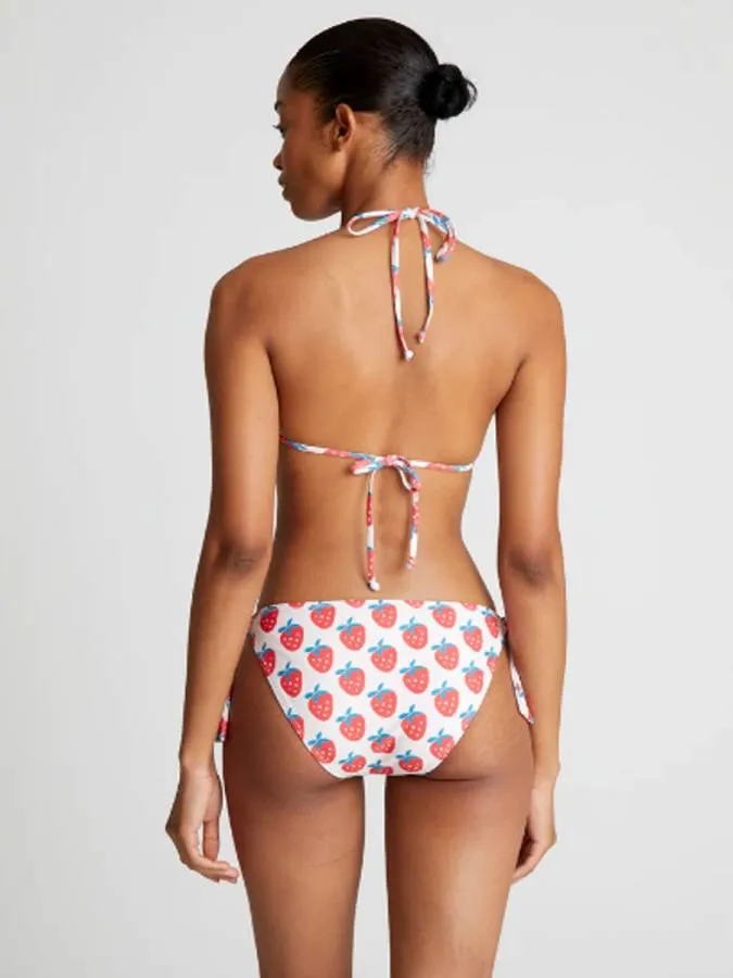 COMPANIA FANTASTICA - Γυναικείο bikinini top Strawberry Beach printed triangle bikini top 52C/13925/2S0 Multi