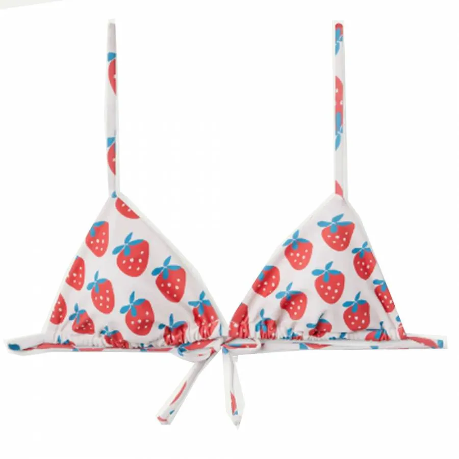 COMPANIA FANTASTICA - Γυναικείο bikinini top Strawberry Beach printed triangle bikini top 52C/13925/2S0 Multi