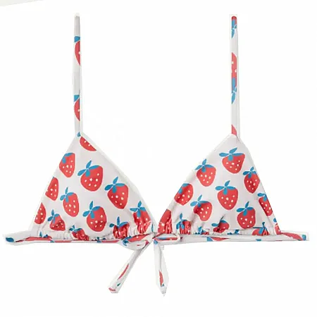COMPANIA FANTASTICA - Γυναικείο bikinini top Strawberry Beach printed triangle bikini top 52C/13925/2S0 Multi