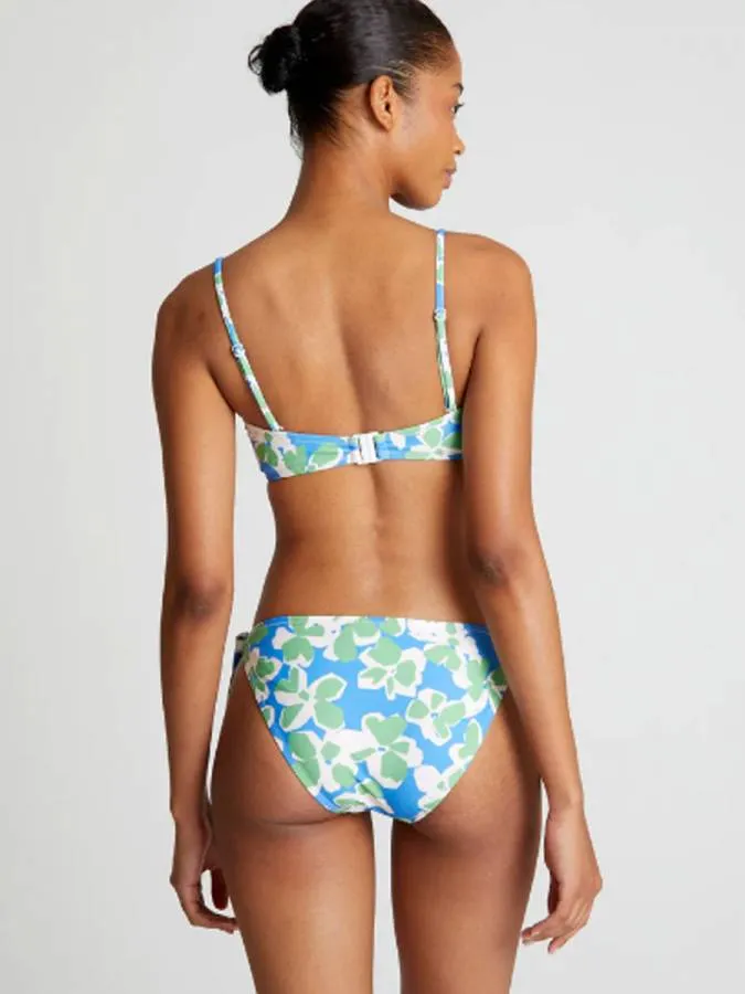 COMPANIA FANTASTICA - Γυναικείο bikini top Aquatic Blue printed straight bikini top 52C/13909/2S0 Blue