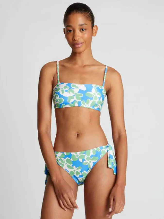 COMPANIA FANTASTICA - Γυναικείο bikini top Aquatic Blue printed straight bikini top 52C/13909/2S0 Blue
