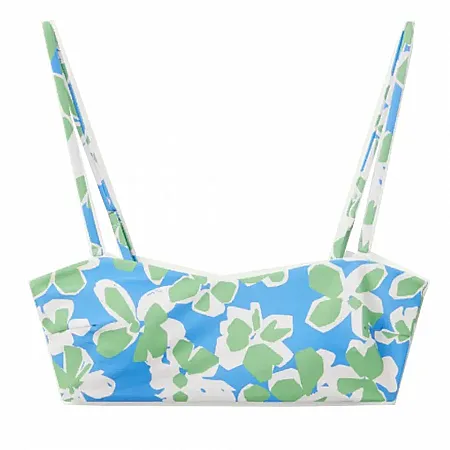 COMPANIA FANTASTICA - Γυναικείο bikini top Aquatic Blue printed straight bikini top 52C/13909/2S0 Blue