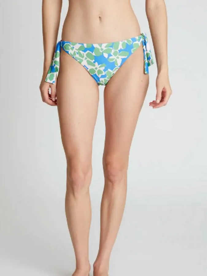 COMPANIA FANTASTICA - Γυναικείο bikini bottoms Aquatic Blue floral print tie-up bikini bottom 52C/13914/2S0 Multi