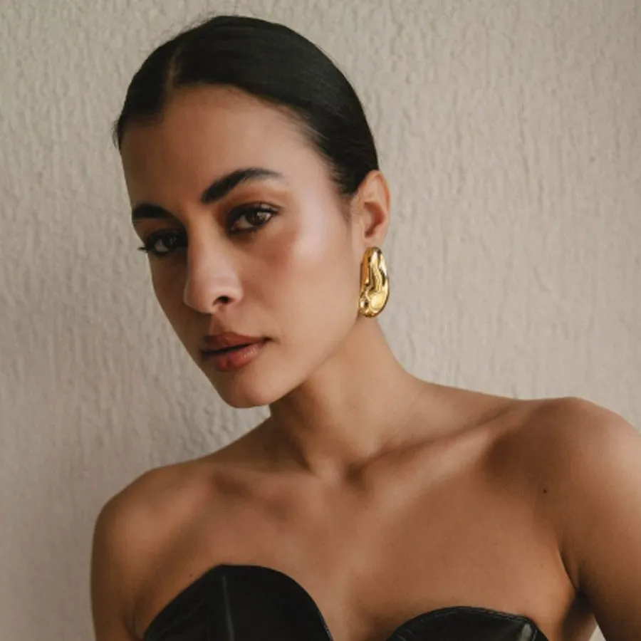 ALMYNOMA - Γυναικεία σκουλαρίκια MOMUS GOLD