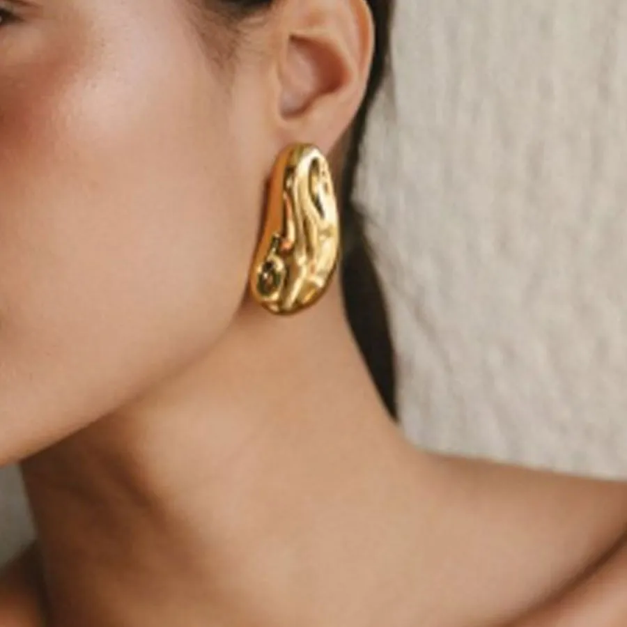 ALMYNOMA - Γυναικεία σκουλαρίκια MOMUS GOLD
