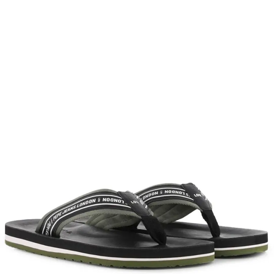 PEPE JEANS - Ανδρικές σαγιονάρες MIAMI STREET PMS90121 (999) Black