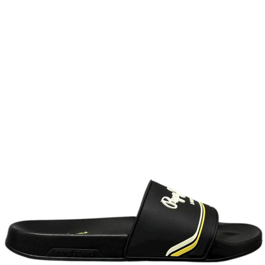 PEPE JEANS - Ανδρικές παντόφλες SLIDER ORIGIN M PMS70160 (999) Black