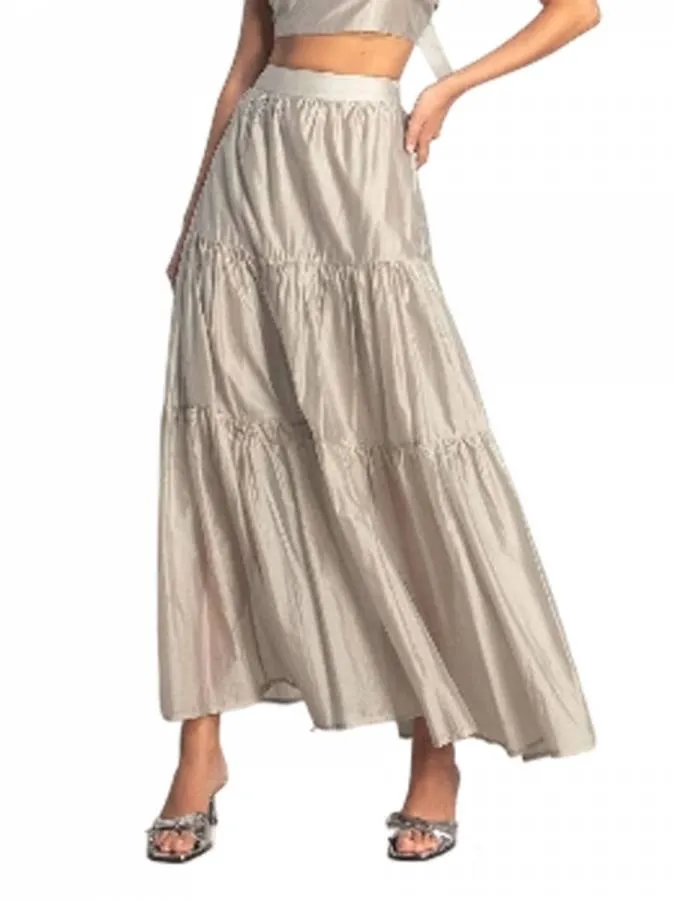 MOUTAKI - Γυναικείο φούστα 25.02.20 Stone