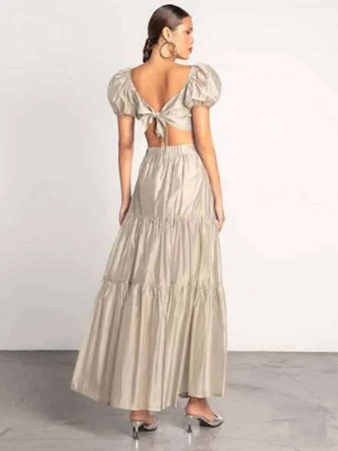 MOUTAKI - Γυναικείο φούστα 25.02.20 Stone