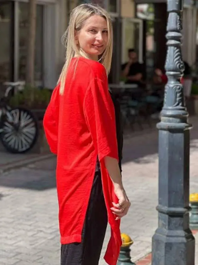 MOUTAKI - Γυναικείο κιμονό 25.06.22 Watermelon