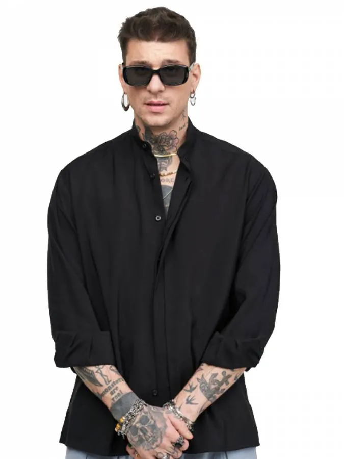 STEFAN - Ανδρικό πουκάμισο Casual Vibes Shirt 9031 Μαύρο