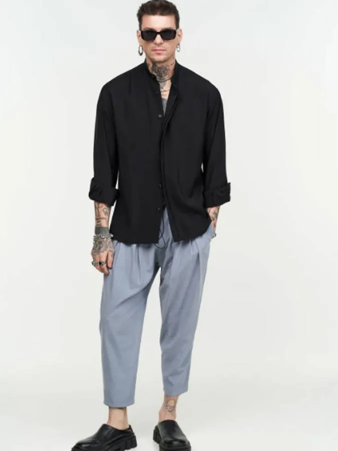 STEFAN - Ανδρικό πουκάμισο Casual Vibes Shirt 9031 Μαύρο