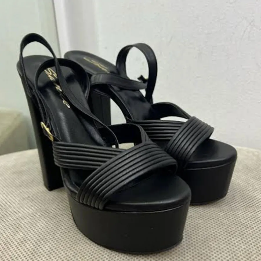 SANTE - Γυναικεία πέδιλα 21-256 Μαύρο