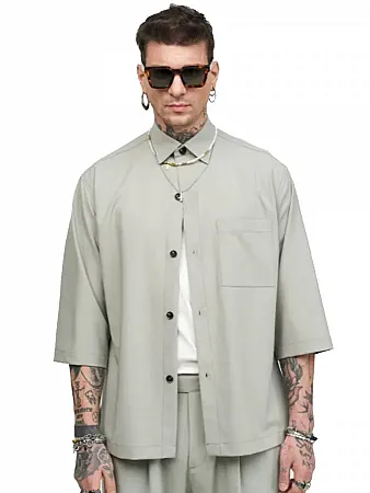 STEFAN - Ανδρικό πουκάμισο 9505 Light Green