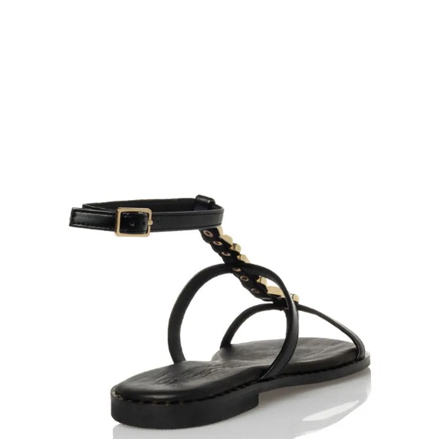 SANTE-Γυναικεία πέδιλα 25-413-01 Μαύρο