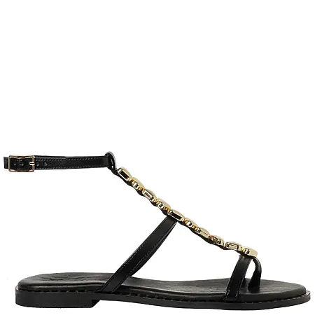 SANTE-Γυναικεία πέδιλα 25-413-01 Μαύρο