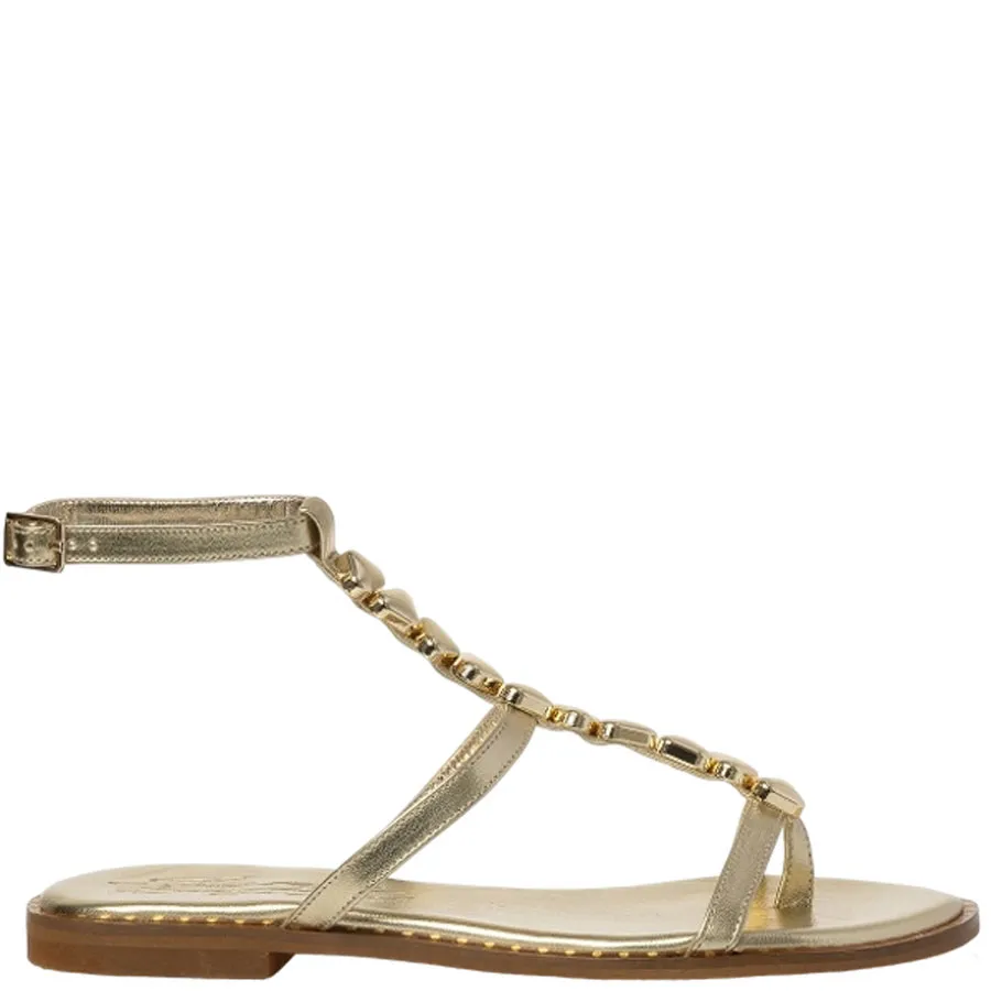 SANTE-Γυναικεία πέδιλα με ιδιαίτερα άνετη φόρμα 25-413-20 Χρυσό