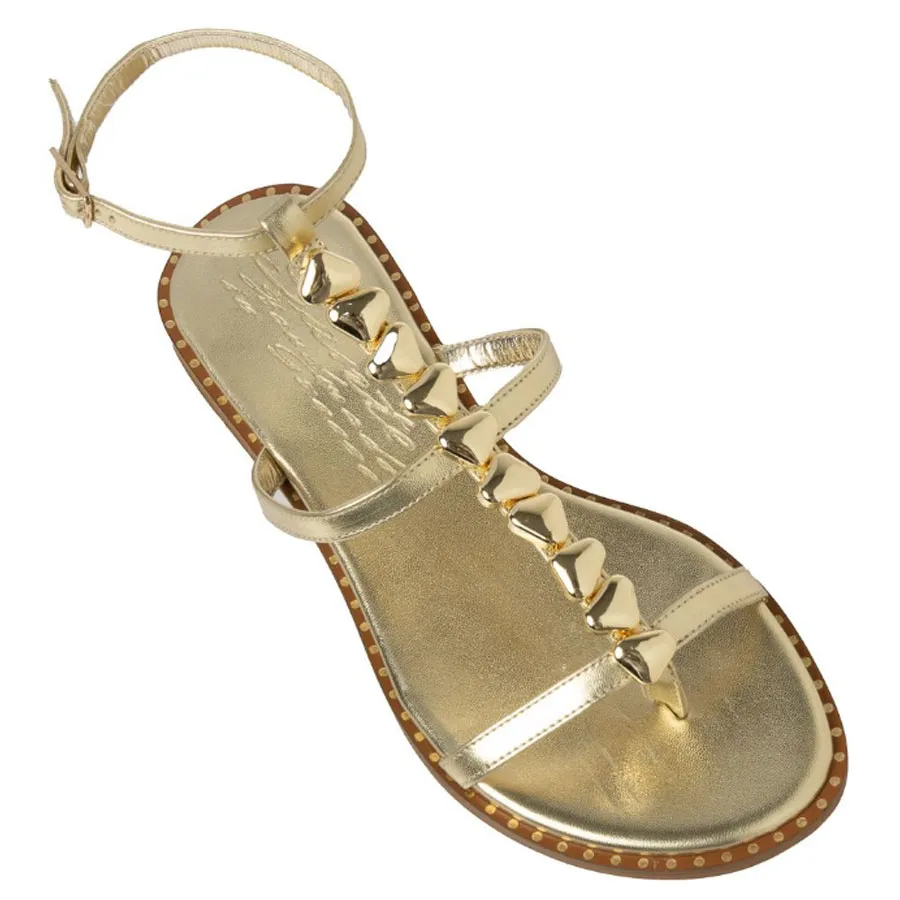 SANTE-Γυναικεία πέδιλα με ιδιαίτερα άνετη φόρμα 25-413-20 Χρυσό