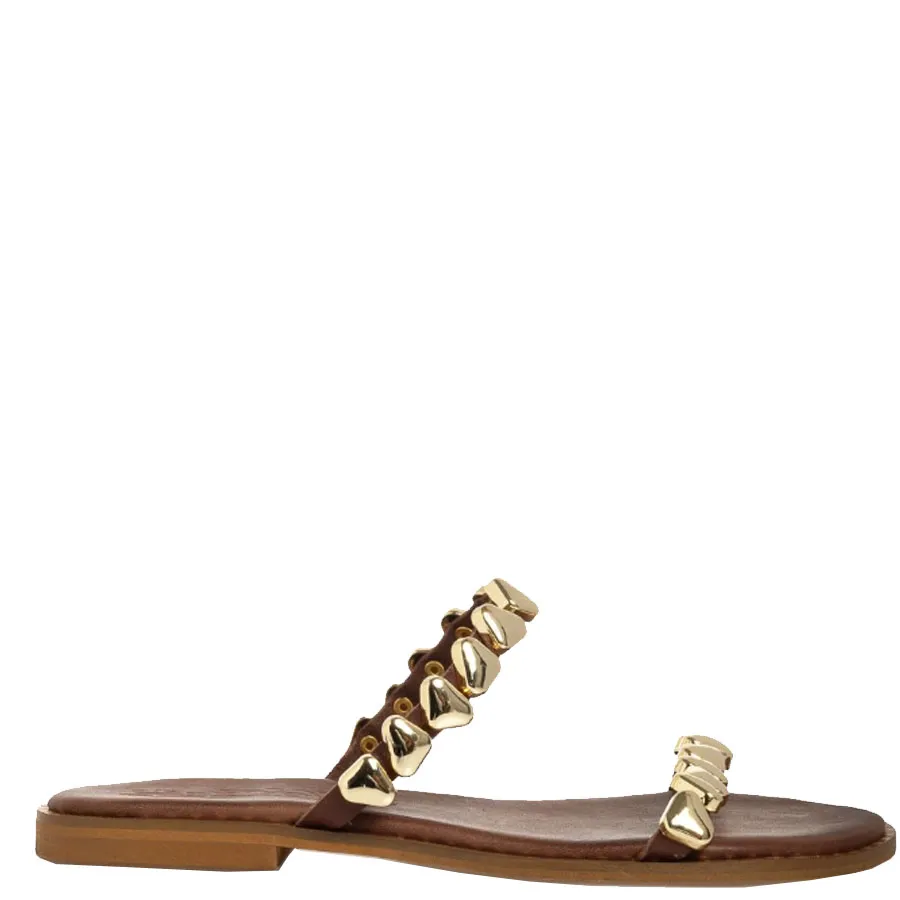 SANTE - Γυναικείες παντόφλες 25-412-32 Καφέ