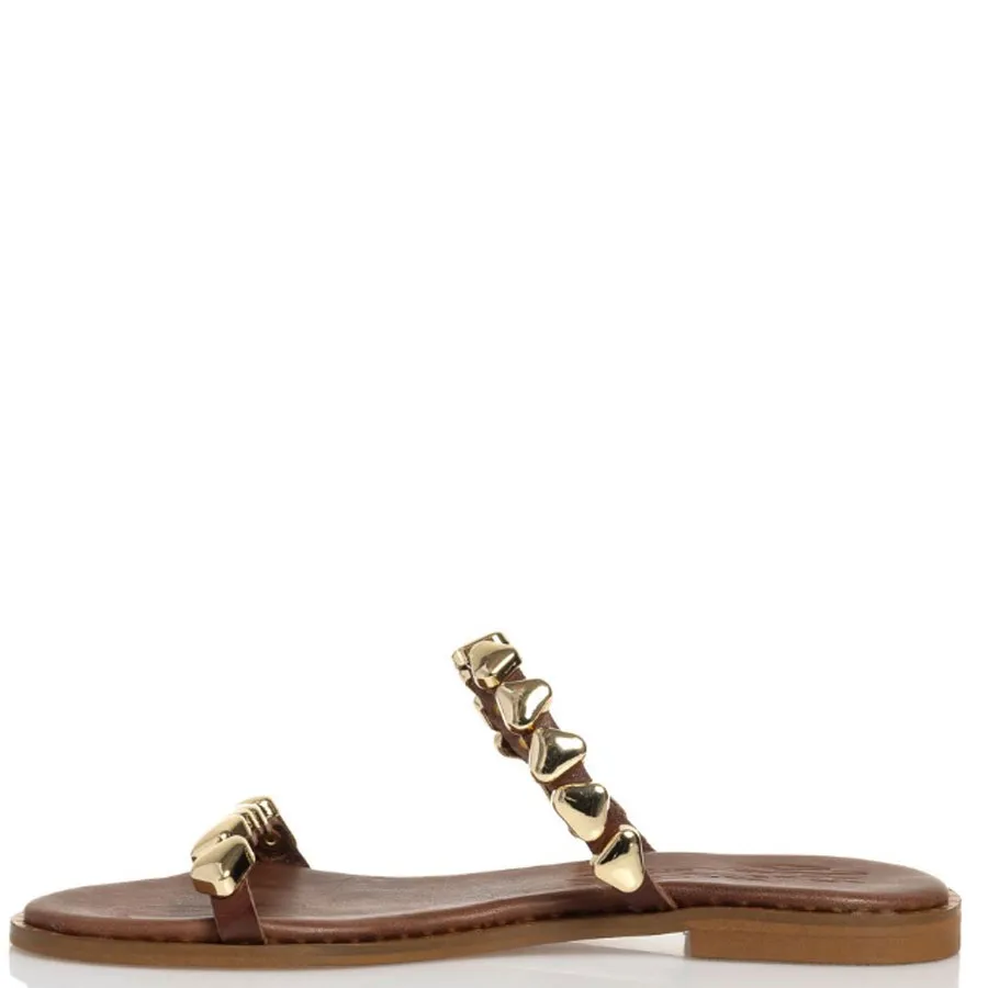 SANTE - Γυναικείες παντόφλες 25-412-32 Καφέ