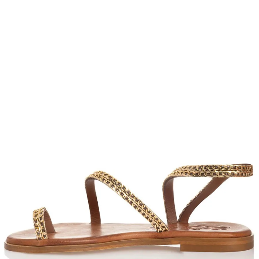 SANTE - Γυναικεία πέδιλα με ιδιαίτερα άνετη φόρμα 25-403-18 Ταμπά