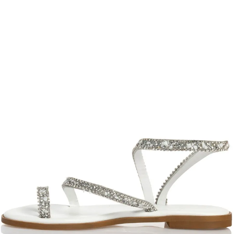 SANTE - Γυναικεία πέδιλα με ιδιαίτερα άνετη φόρμα 25-405-09 Λευκό