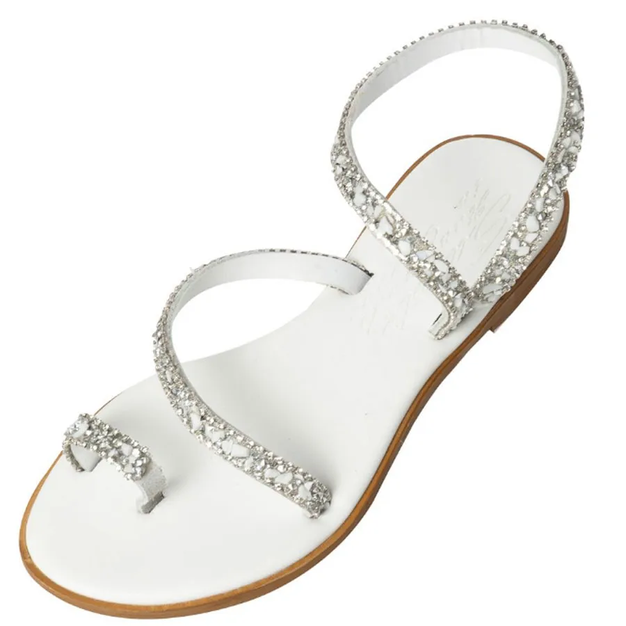 SANTE - Γυναικεία πέδιλα με ιδιαίτερα άνετη φόρμα 25-405-09 Λευκό