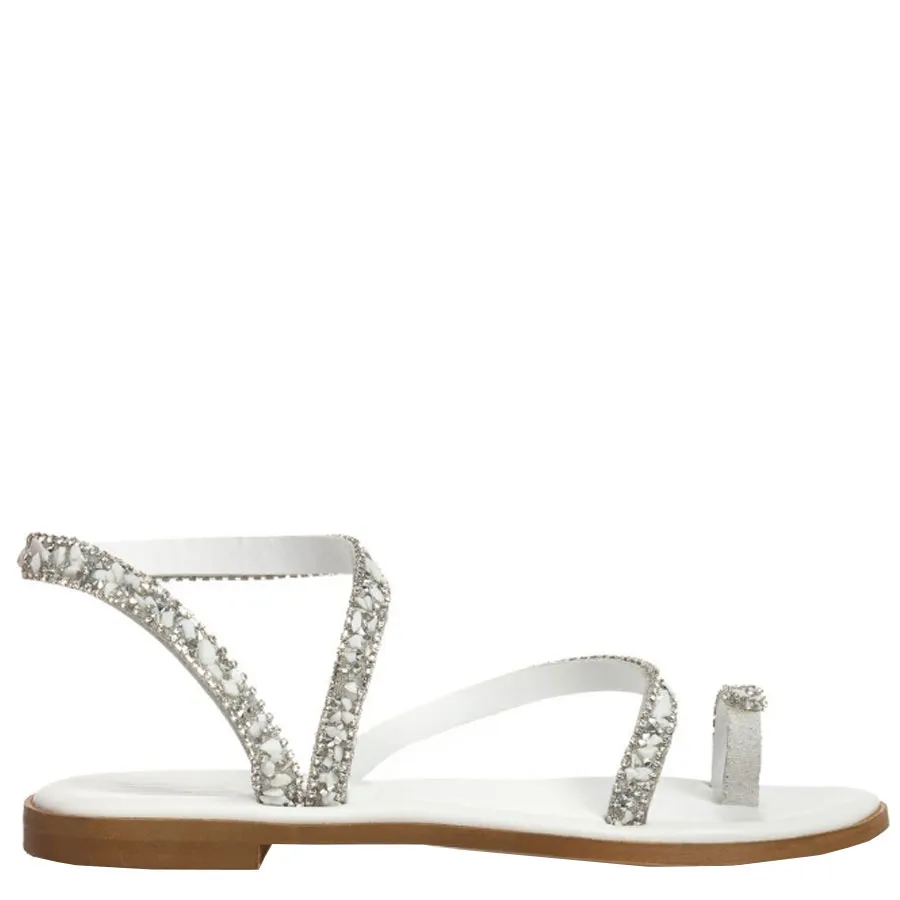 SANTE - Γυναικεία πέδιλα με ιδιαίτερα άνετη φόρμα 25-405-09 Λευκό