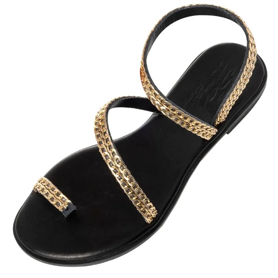 SANTE - Γυναικεία πέδιλα με ιδιαίτερα άνετη φόρμα 25-403-01 Μαύρο