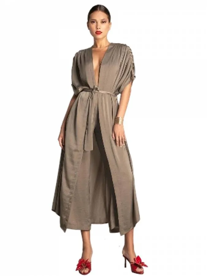 MOUTAKI - Γυναικείο κιμονό 25.06.28 Χακί