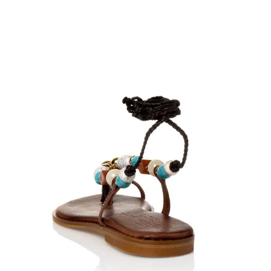 SANTE - Γυναικεία πέδιλα 25-411-32 Καφέ