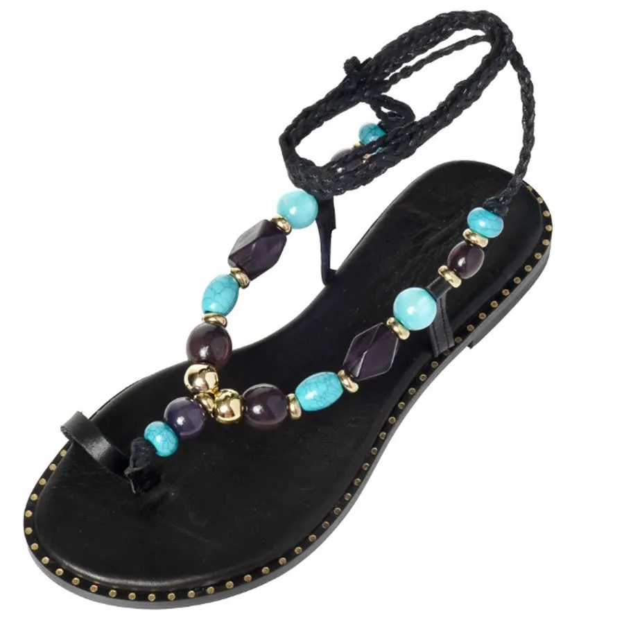 SANTE - Γυναικεία πέδιλα 25-411-01 Μαύρο