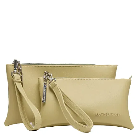 LEATHER TWIST - Γυναικεία τσάντα χειρός PATTI LARGE AFW25/03 OLIVE