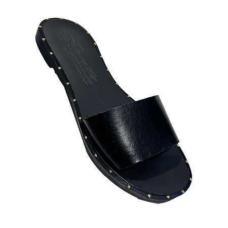 SANTE - Γυναικεία παντόφλα Flat 100111 Μαύρο