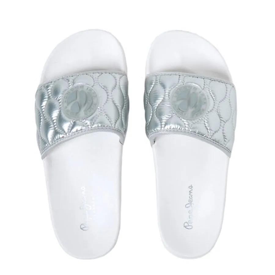 PEPE JEANS - Γυναικείο παντόφλα Slider pad PLS70105 (934) Silver