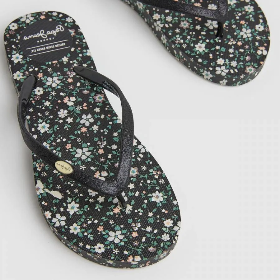 PEPE JEANS - Γυναικεία Σαγιονάρα Rake Garden Night PLS70137 (999) Black