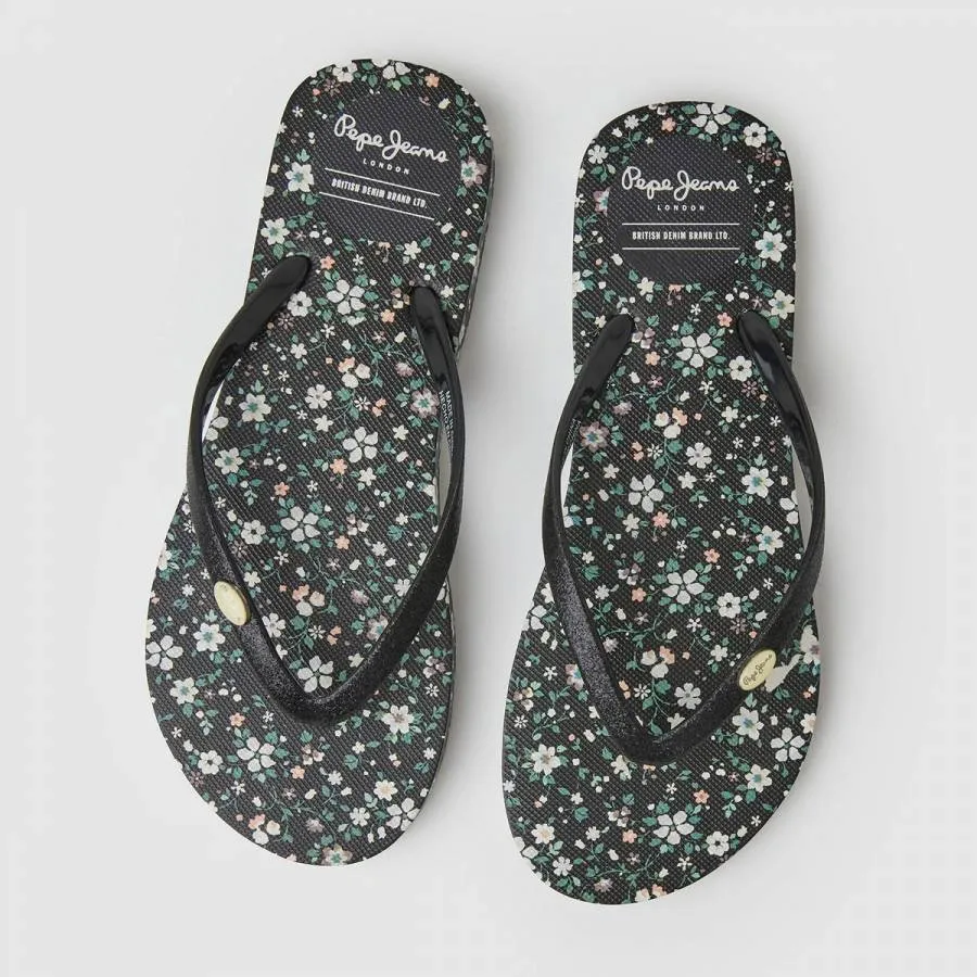 PEPE JEANS - Γυναικεία Σαγιονάρα Rake Garden Night PLS70137 (999) Black