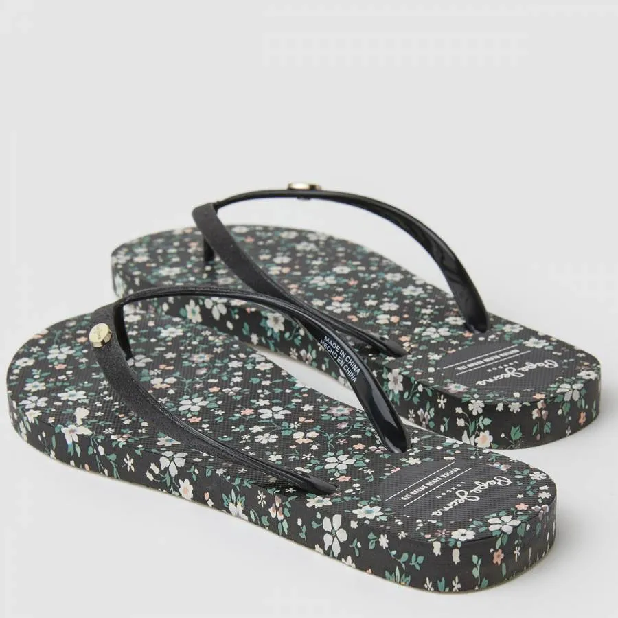 PEPE JEANS - Γυναικεία Σαγιονάρα Rake Garden Night PLS70137 (999) Black