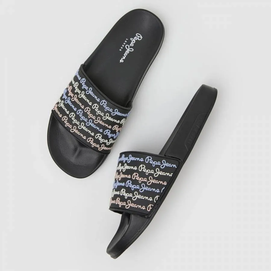 PEPE JEANS - Γυναικεία Παντόφλα Slider Set W PLS70127 (999) Black